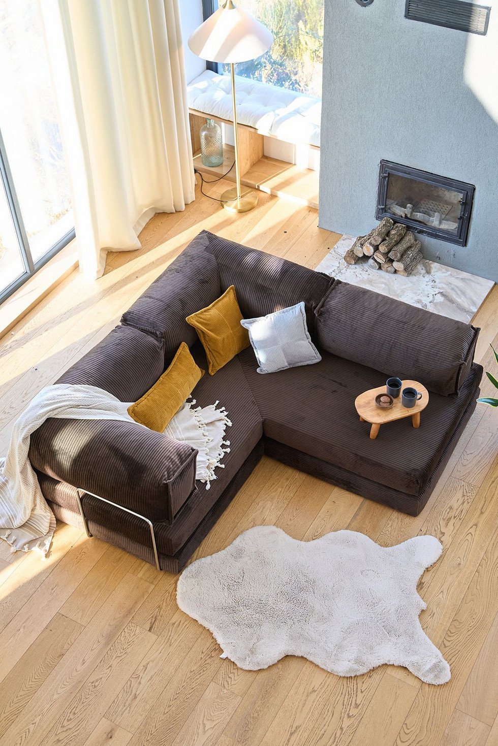 Norda Design Hörnbäddsoffa Kanyon 100 x 300 x 36 cm