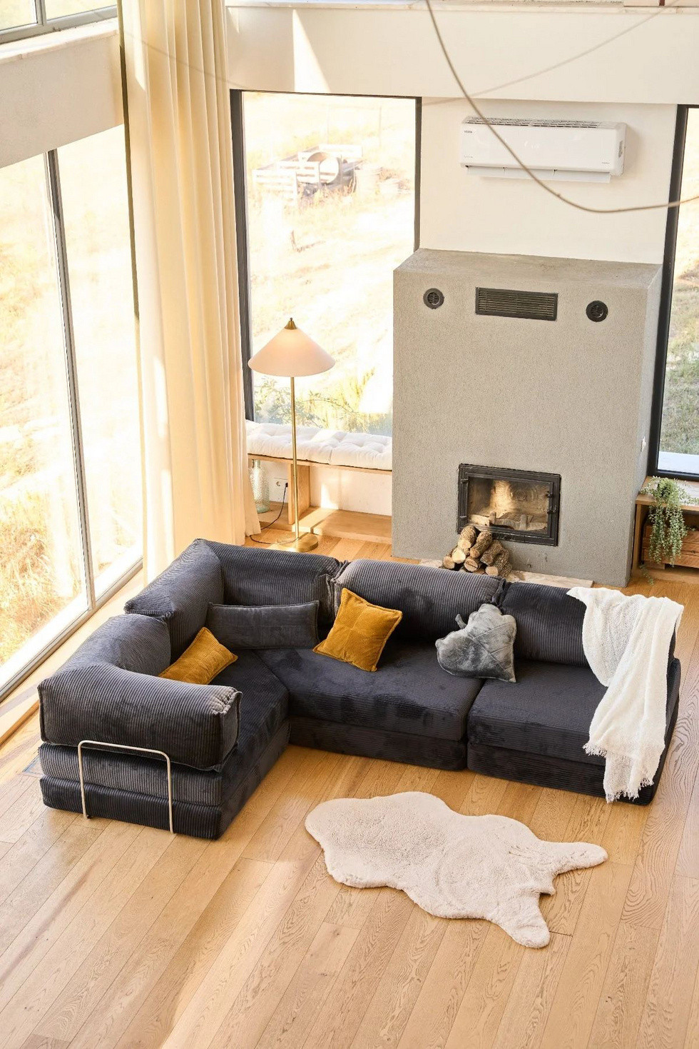 Norda Design Hörnbäddsoffa Kanyon 100 x 300 x 36 cm