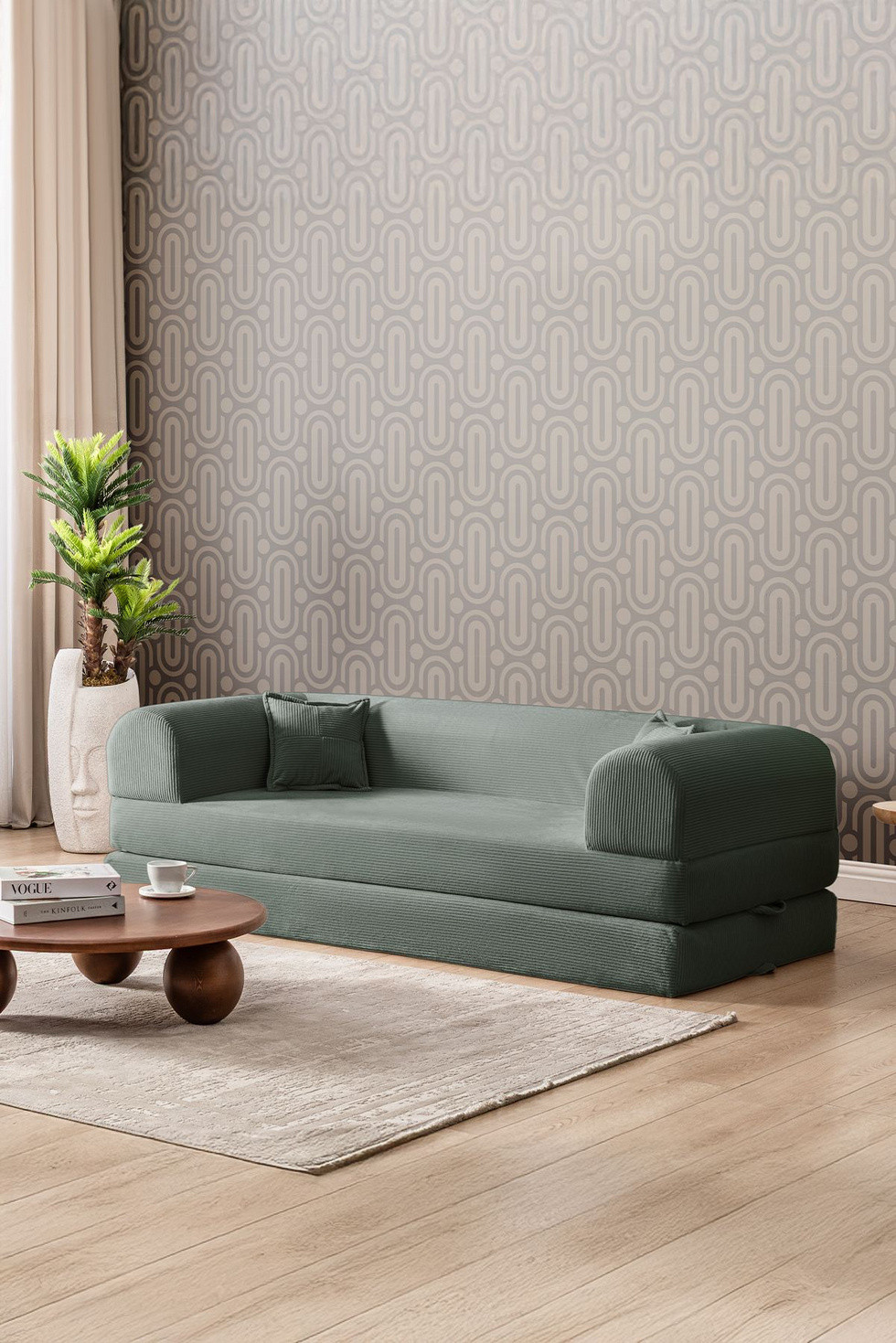 Norda Design 3-sits bäddsoffa Legom Eco 90 x 190 x 36 cm