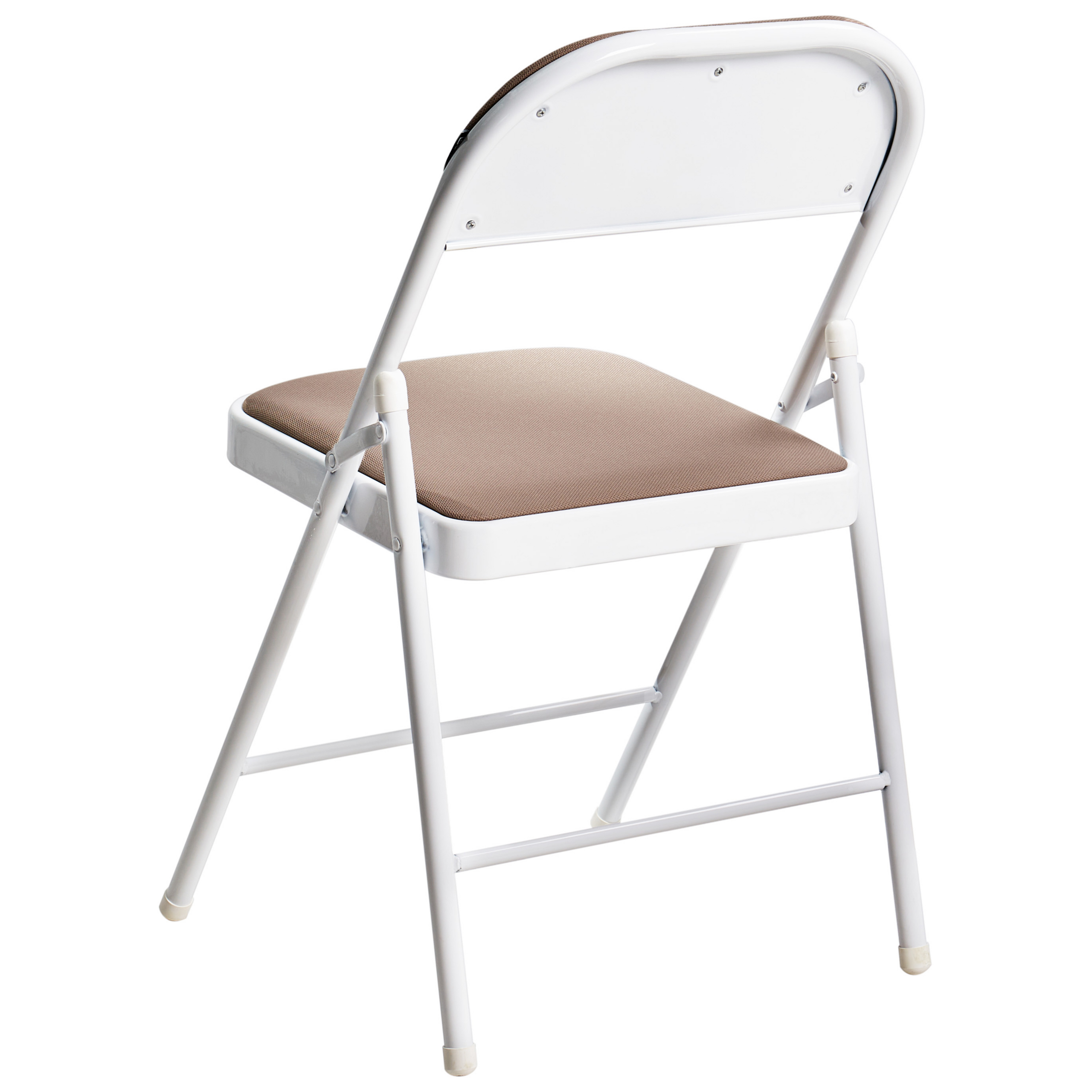 Set med 4 hopfällbara stolar SPARKS Metall Beige/ Vit