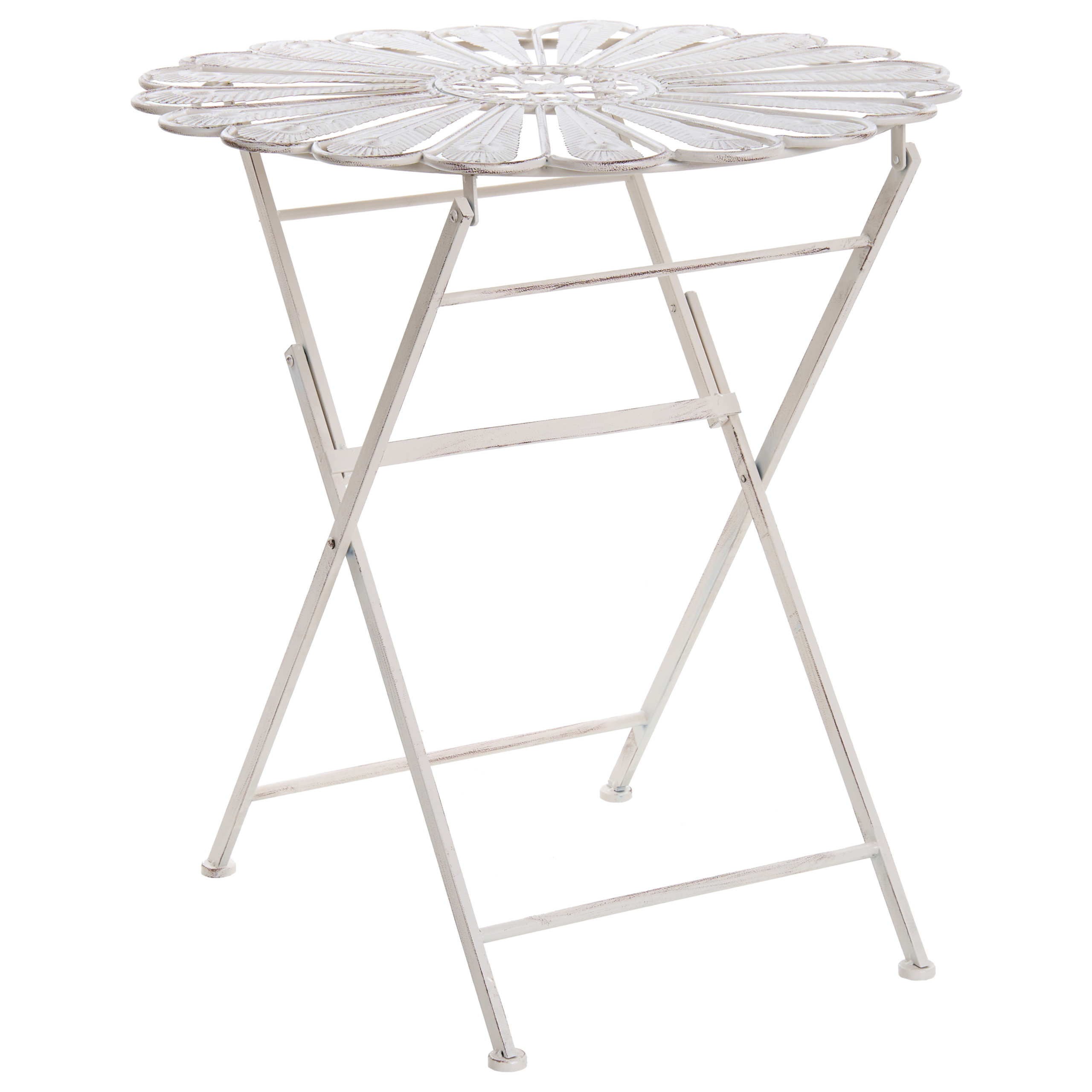 Bistrobord Fällbar PAVIA 71 cm 71 cm Metall Off-White