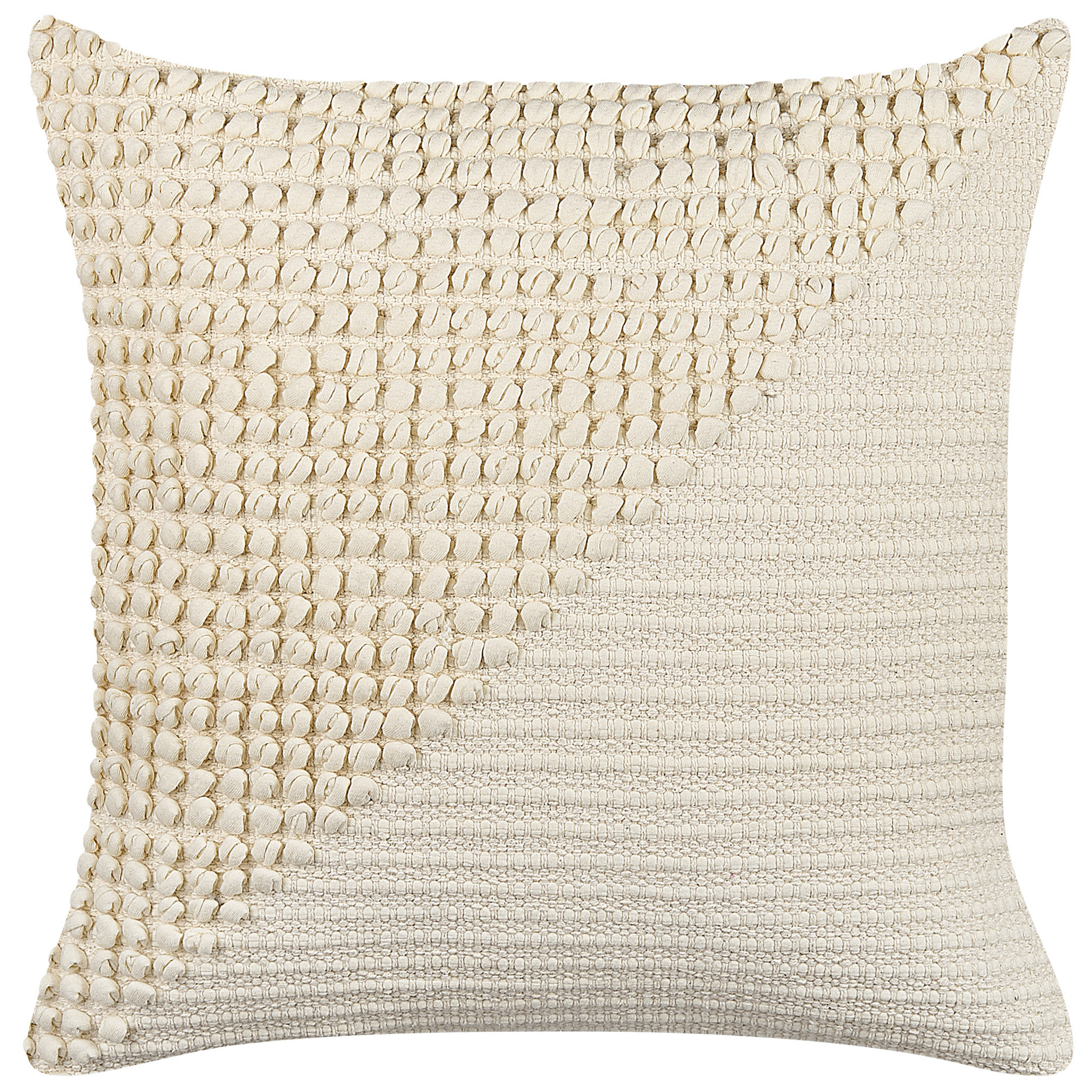 Set med 2 prydnadskuddar PELLAEA 45 x 45 cm Bomull Ljusbeige Geometriskt tryck