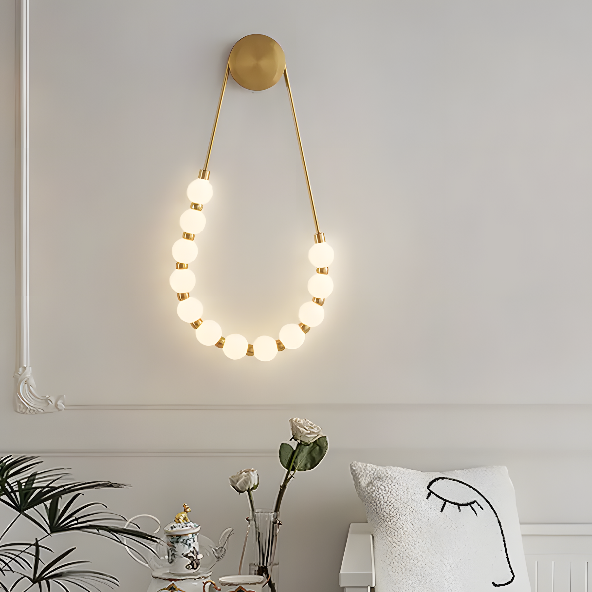 TOOLIGHT vägglampa G027-CP Guld 57x33x35cm