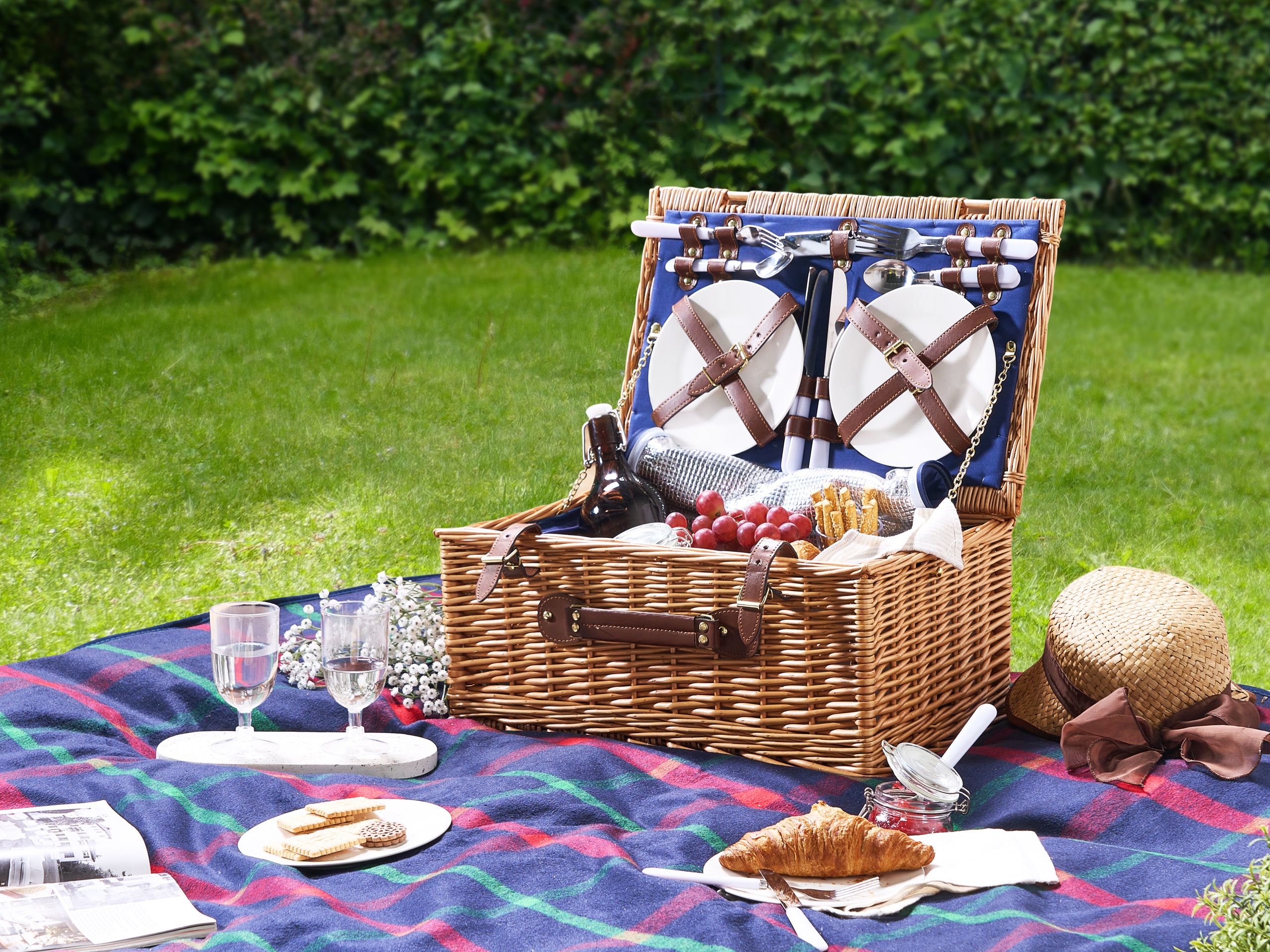 Picknickkorg CREPES Trä Brun