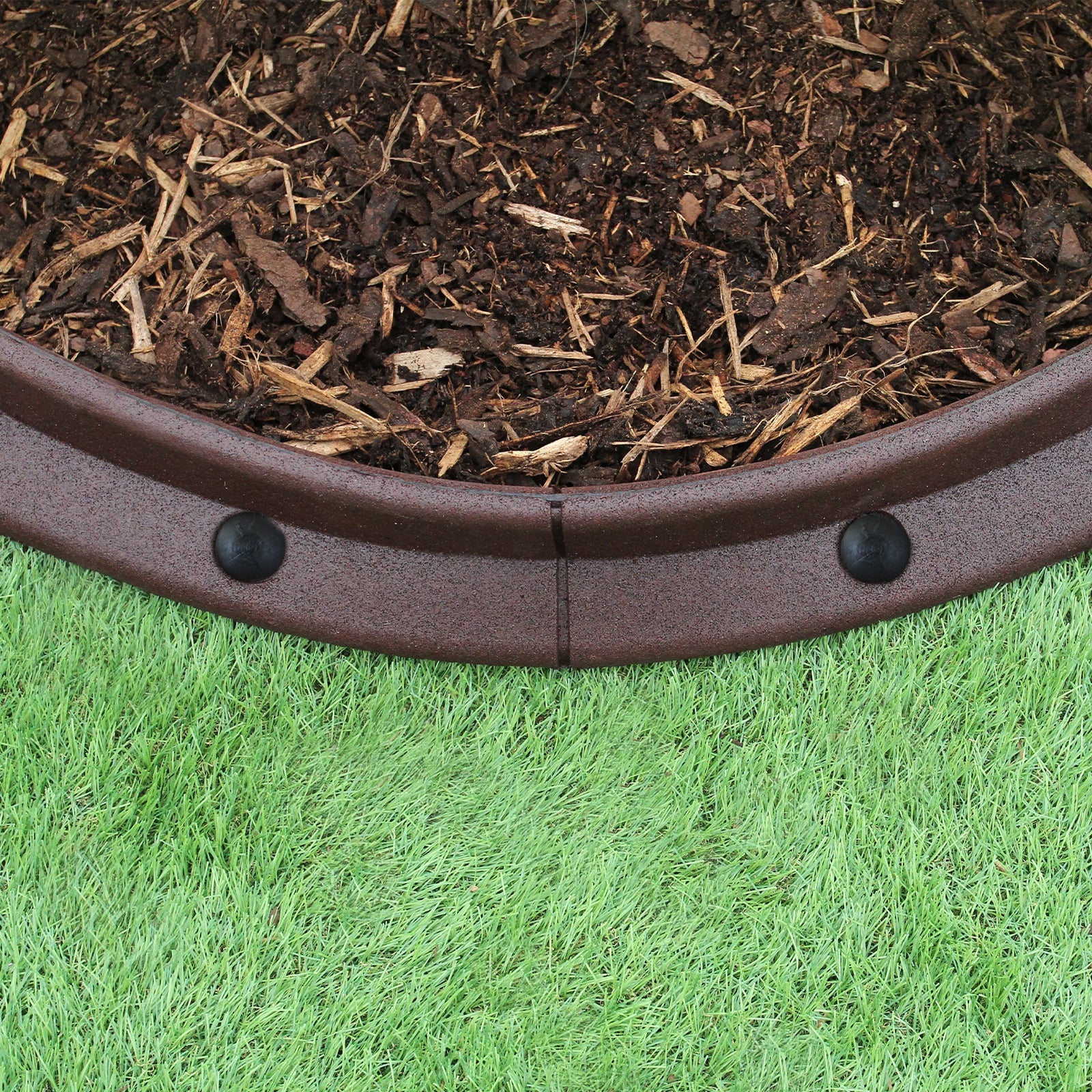 Flexibel gräsmattekant brun 1,2 m x 14