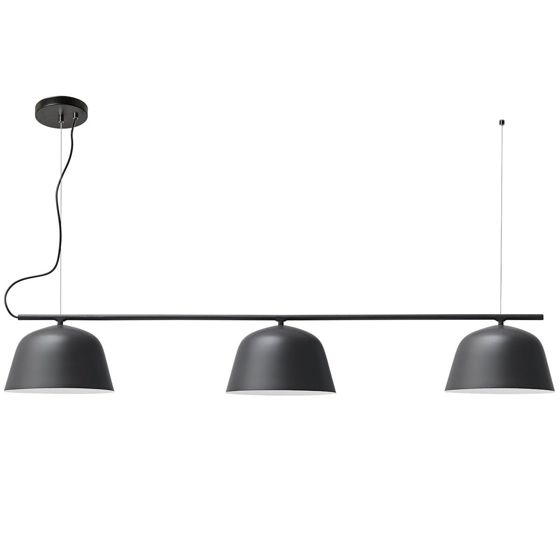 TOOLIGHT hängande taklampa APP1478-3CP Svart 115x24,5x16,5cm