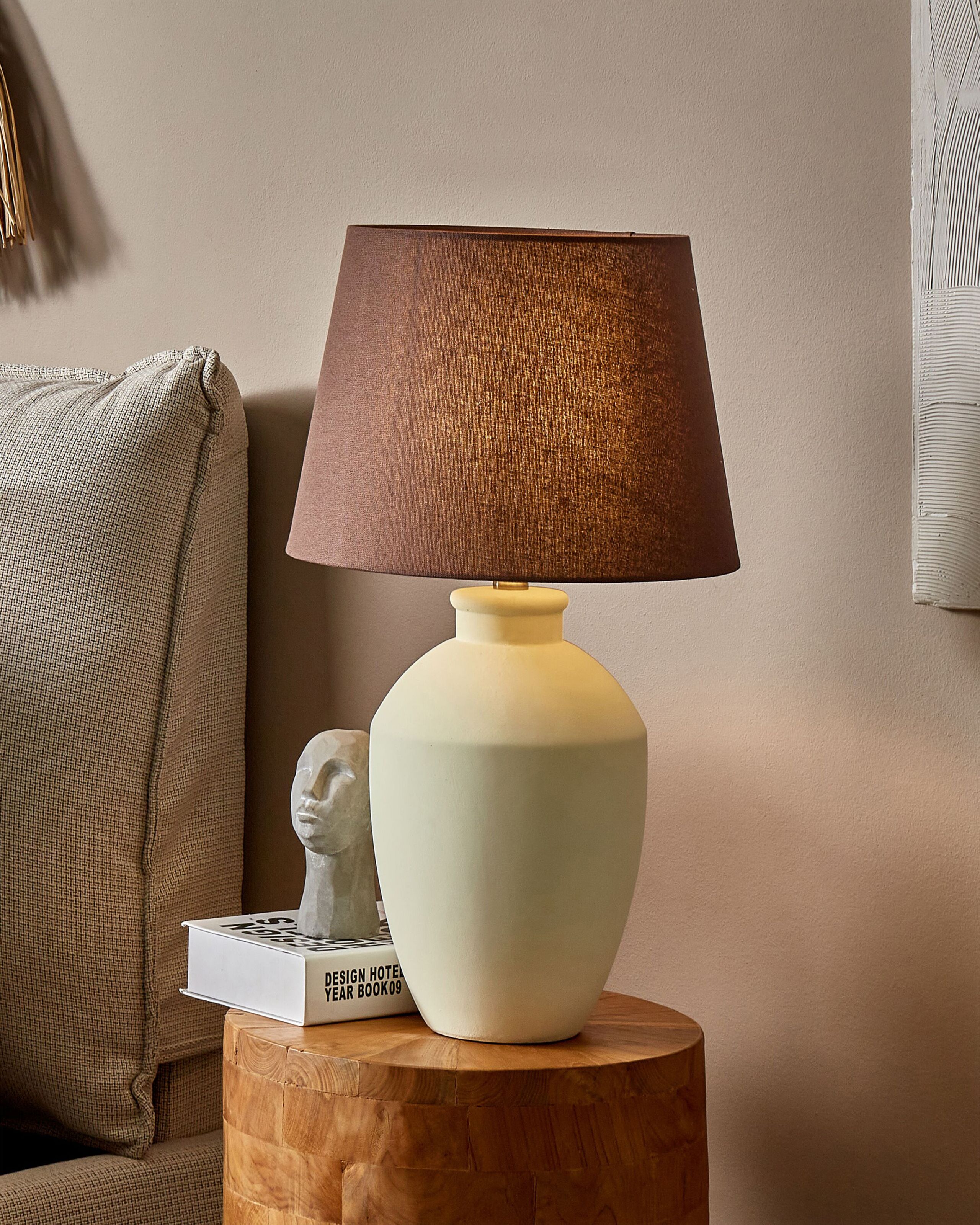 Bordslampa ARCOS Keramik Vit