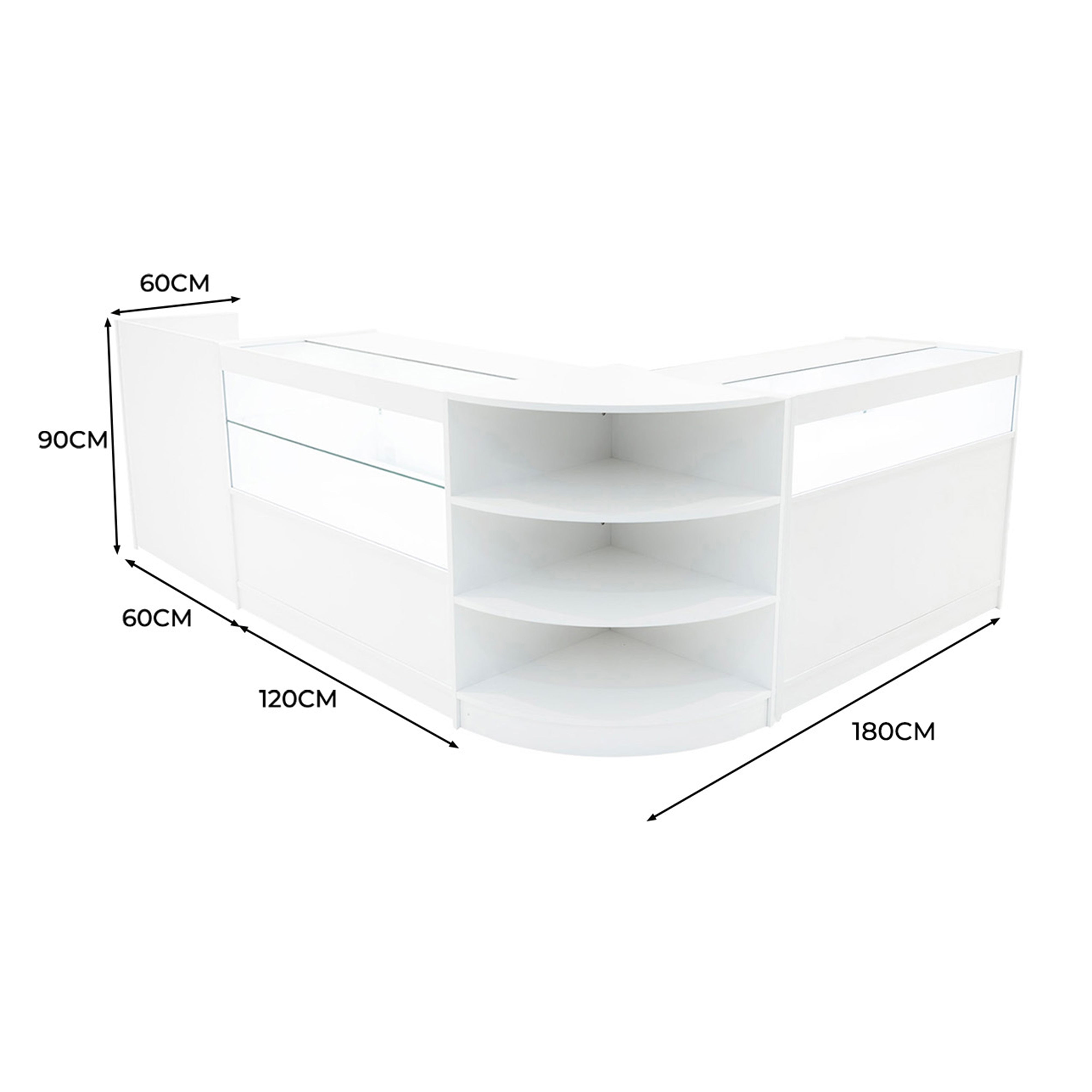 Europa LED-diskset B1200, C1200, TB60 och LM60 - Vit