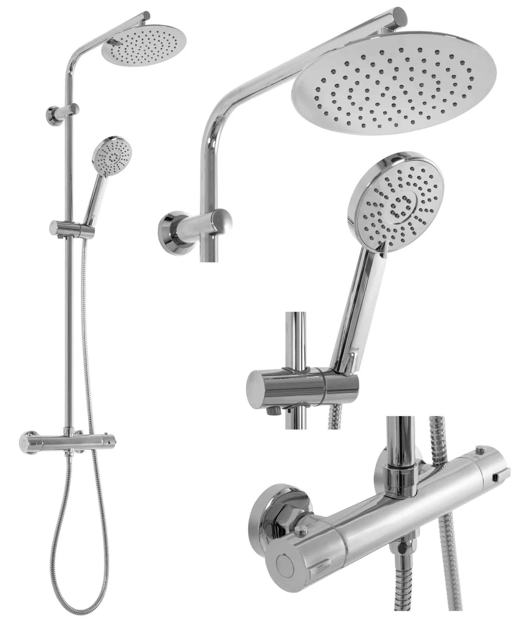 REA Duschset BLISS Krom, 38,5x27,5x100cm