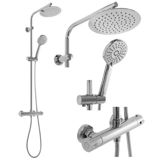 REA Duschset BLISS Krom, 38,5x27,5x100cm