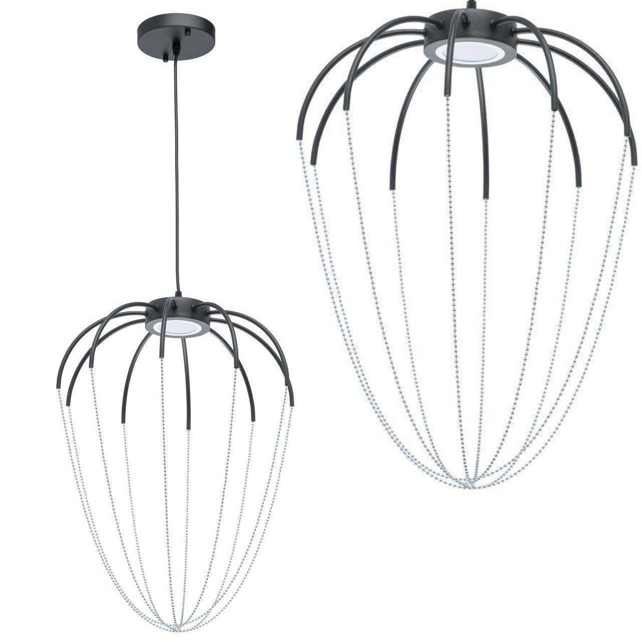 TOOLIGHT hängande taklampa APP1476 Svart 28x23x28cm