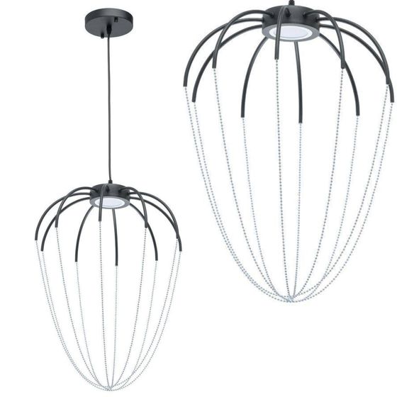 TOOLIGHT hängande taklampa APP1476 Svart 28x23x28cm