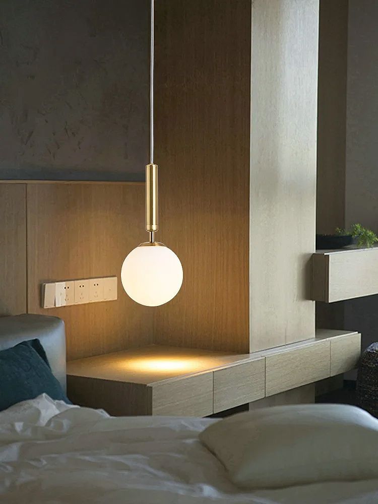 TOOLIGHT hängande taklampa G108-1W Guld/Vit 36x15x126cm