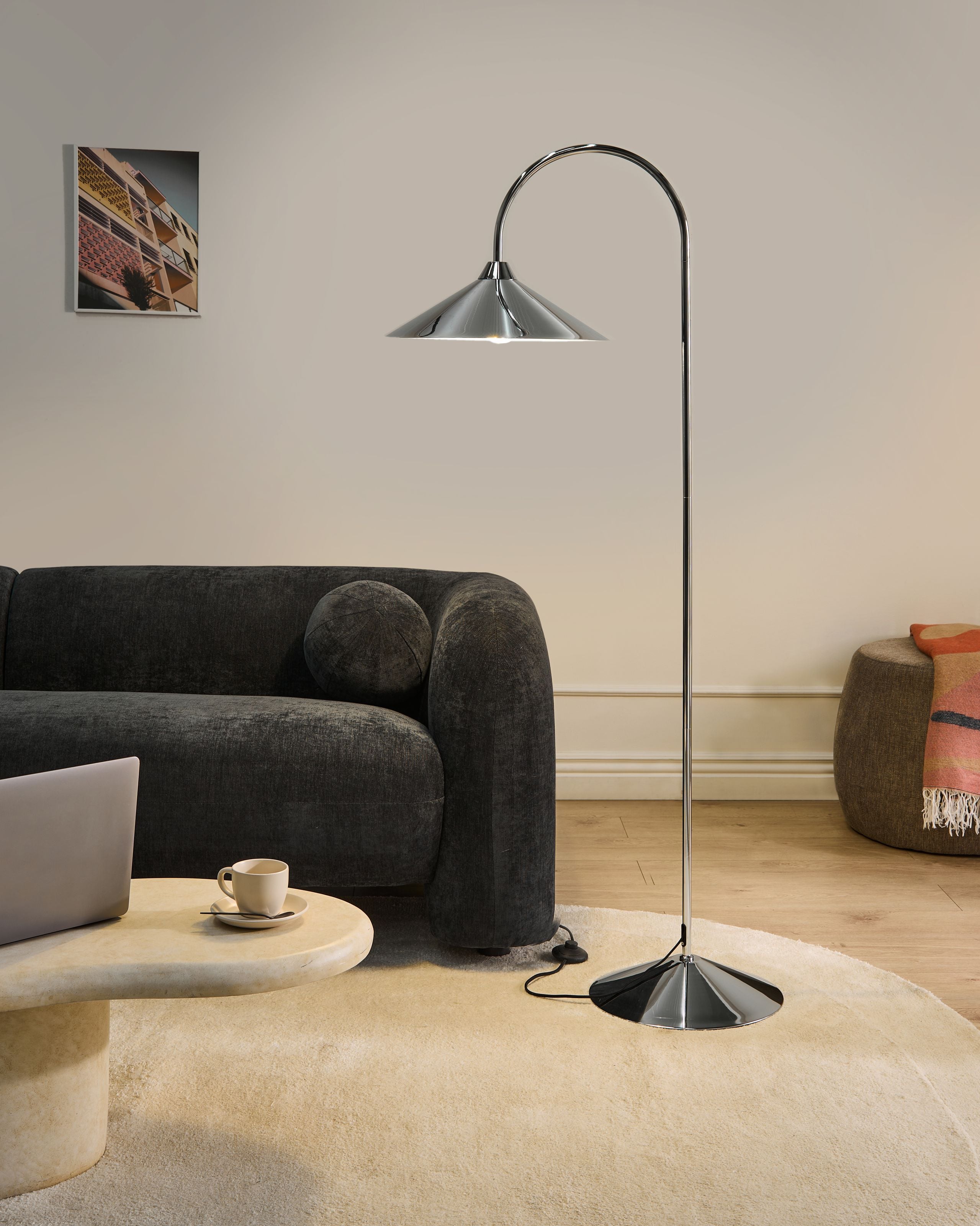 Golvlampa SAVEGRE Metall Silver