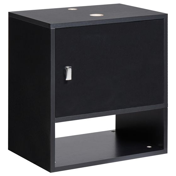 Väggmonterad kommod LIMERIA 45 cm Svart