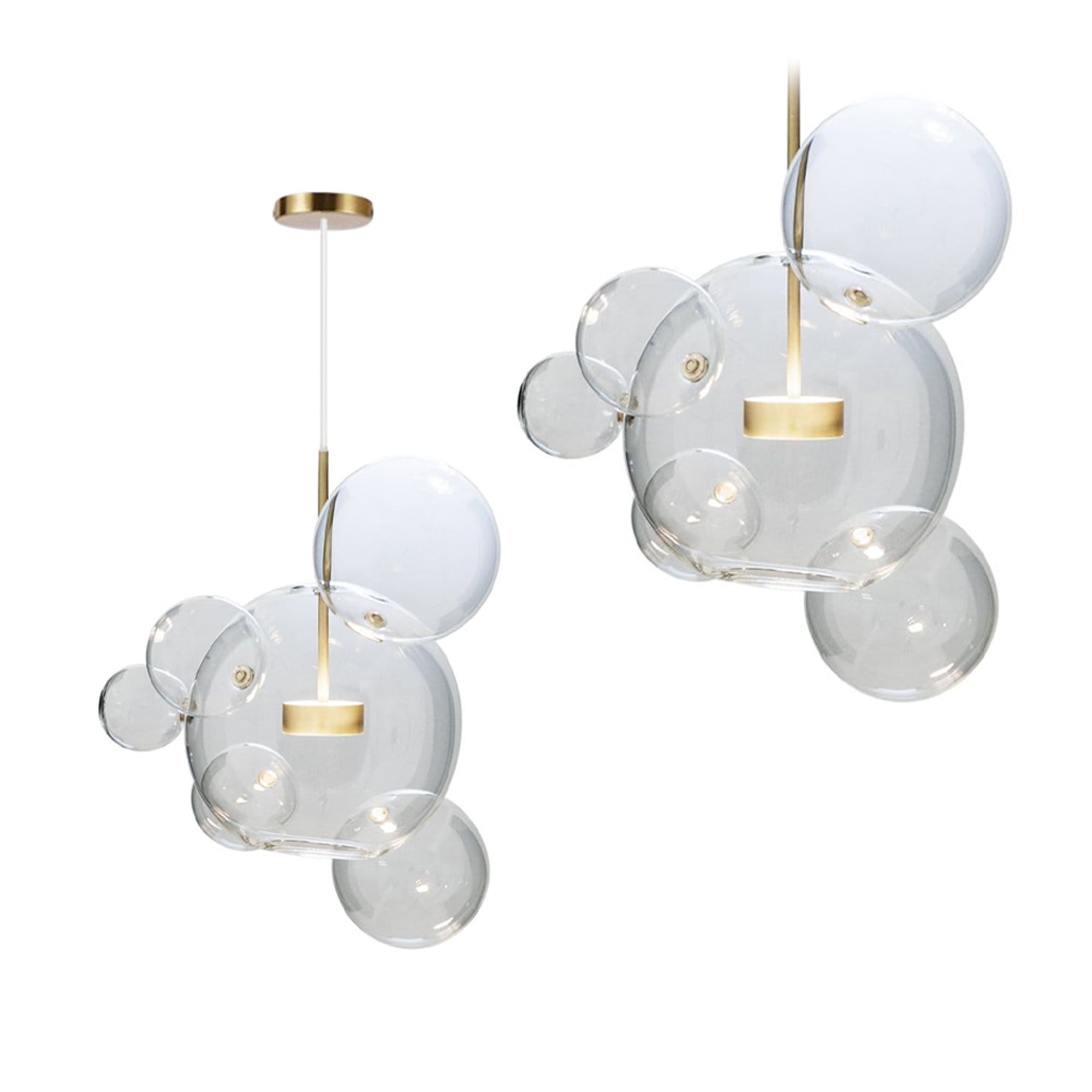 TOOLIGHT hängande taklampa APP650-CP Guld 80x12x80cm