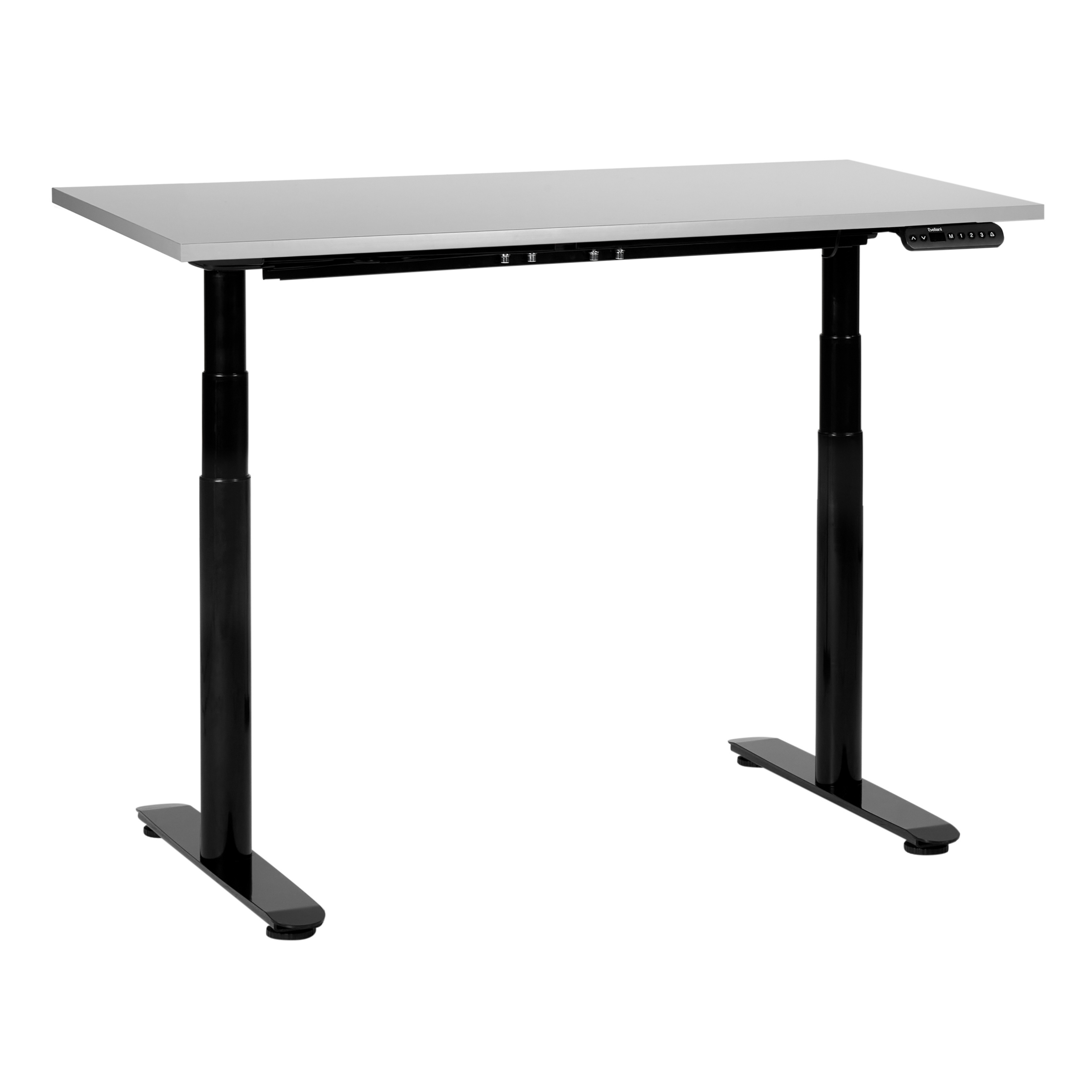 Elektriskt höj- och sänkbart skrivbord DESTINAS 120 cm 72 cm Grå/ Svart