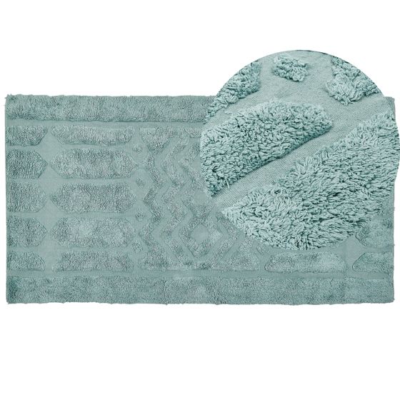 Matta SIRNAK Mintgrön 80 x 150 cm Bomull