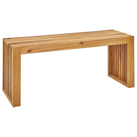 Trädgårdsbänk BELLANO 105 cm Akaciaträ Brun