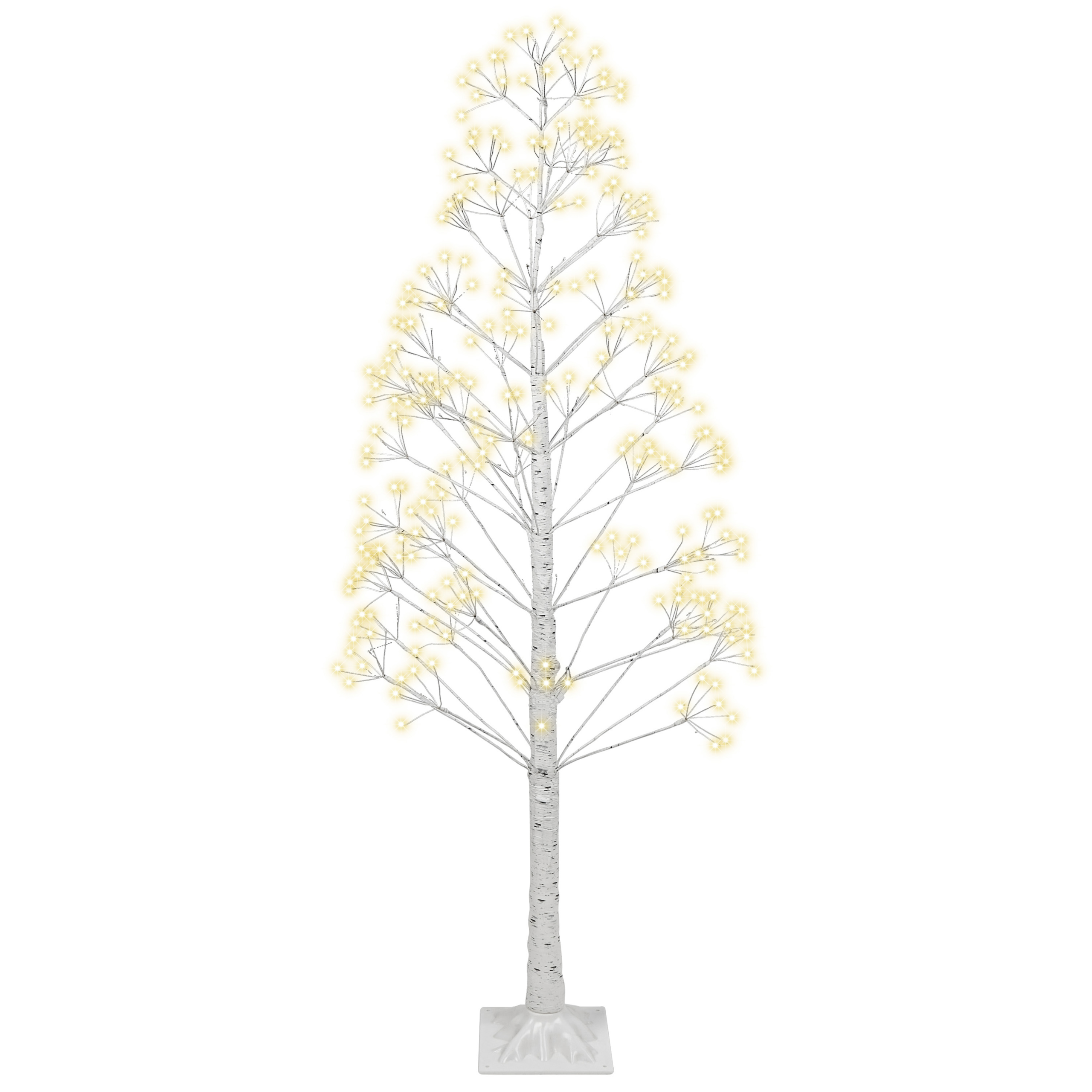 Utomhusdekoration LED ALBIONI 180 cm Träd Vit