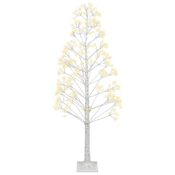 Utomhusdekoration LED ALBIONI 180 cm Träd Vit