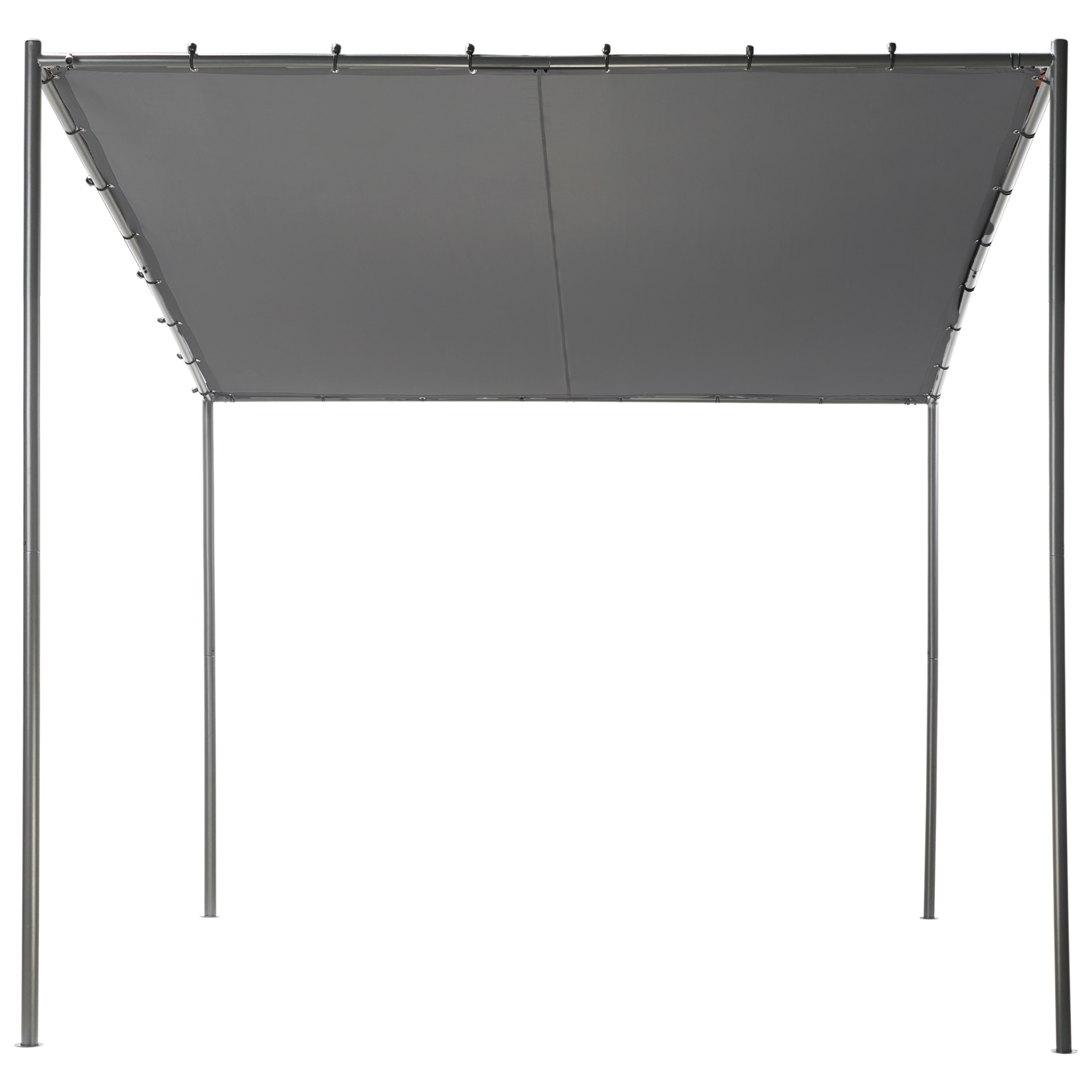 Paviljong VIMINO 282 cm 294 cm Metall Mörkgrå