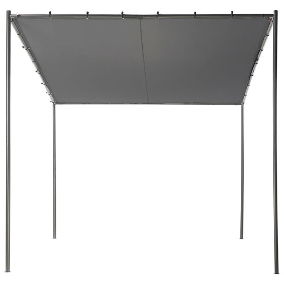 Paviljong VIMINO 282 cm 294 cm Metall Mörkgrå