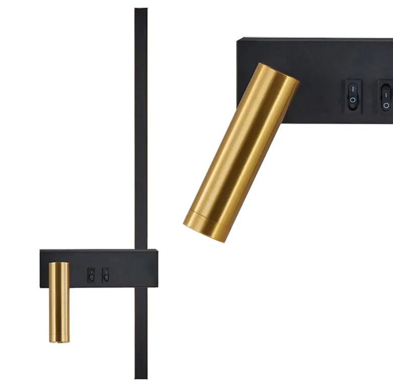 TOOLIGHT vägglampa APP1439-W Svart 51x16x51cm
