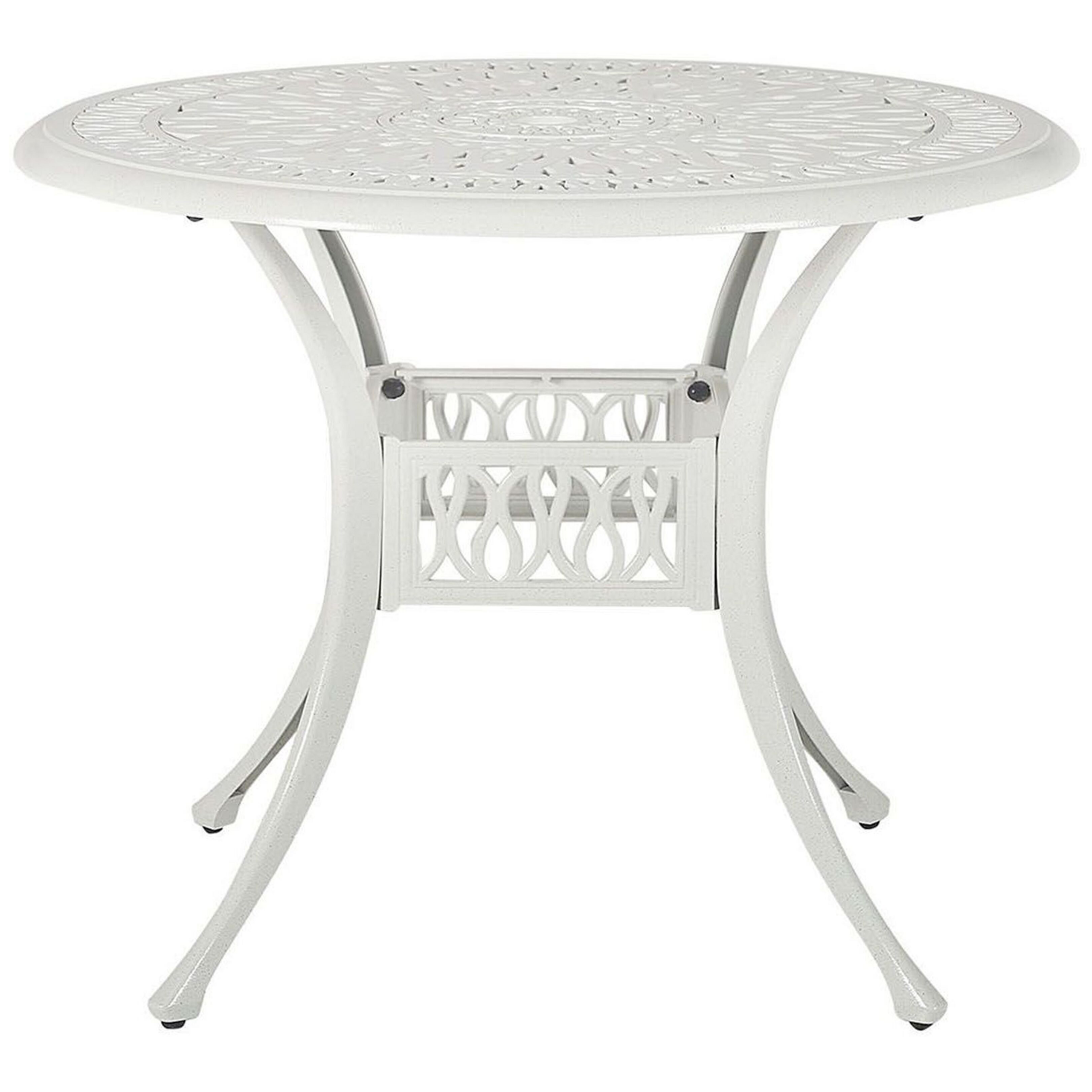Bistrobord ANCONA 90 cm 90 cm Metall Off-White