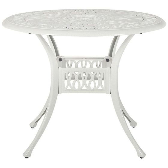 Bistrobord ANCONA 90 cm 90 cm Metall Off-White