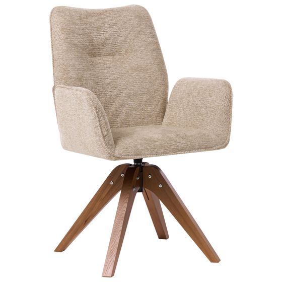 Matstol Vridbar MOKENA Konstlinne Beige