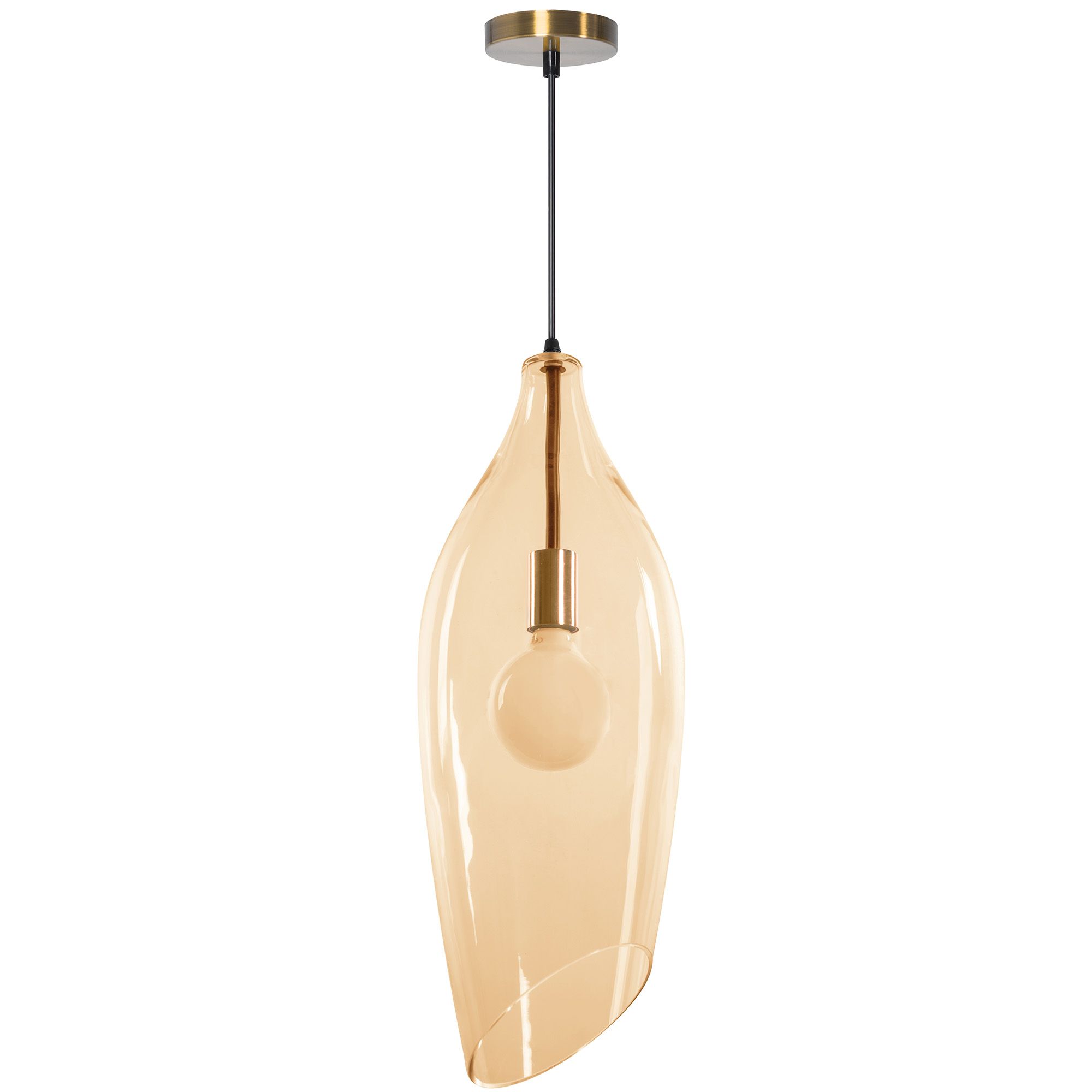 TOOLIGHT hängande taklampa APP892-1CP Transparent 55x19,5x70cm