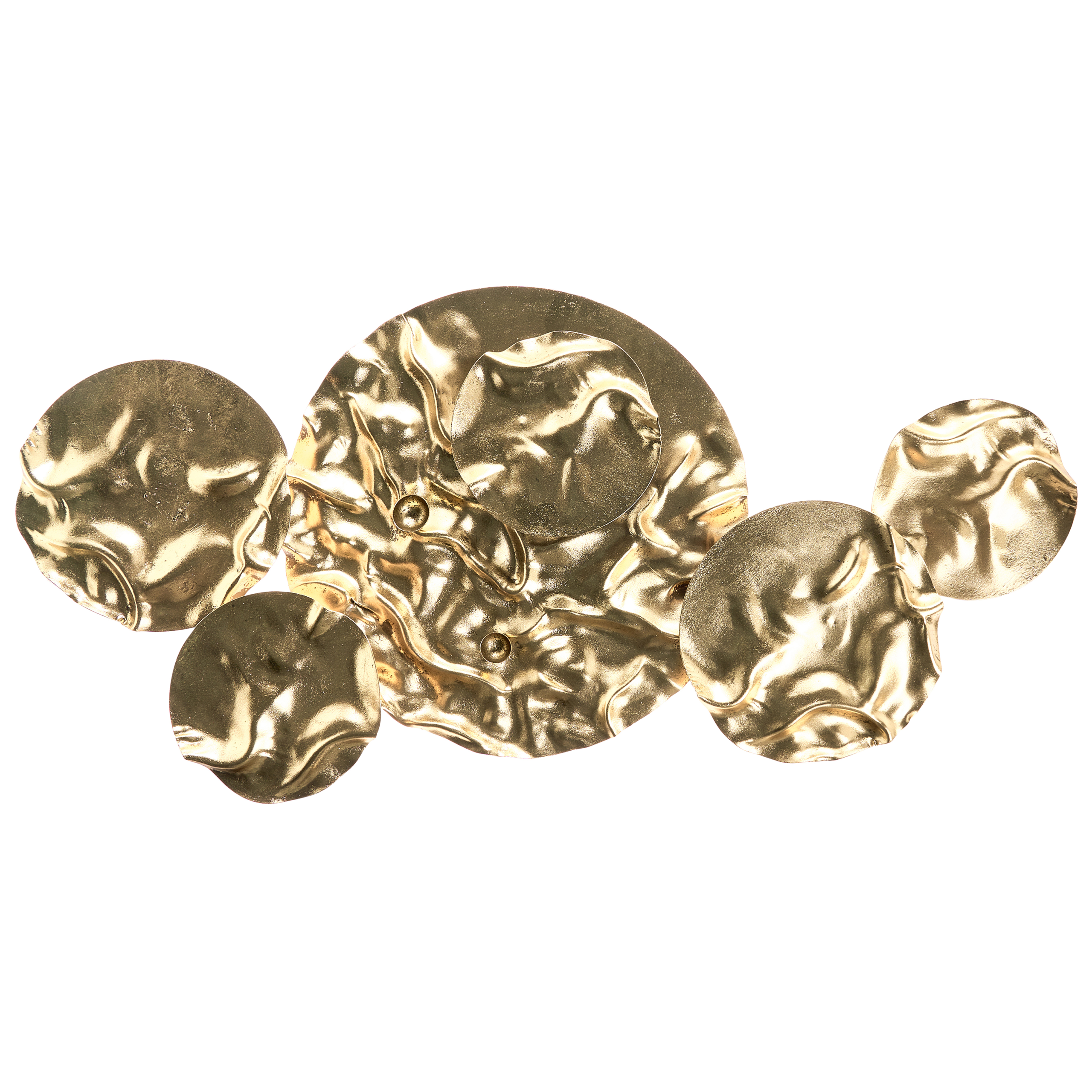 Väggdekoration CALRY 43 cm Metall Guld