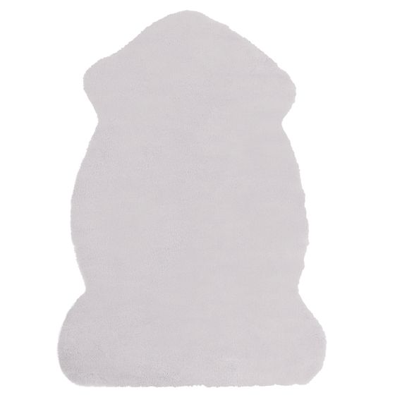 Fuskpälsmatta UNDARA Ljusgrå 60 x 90 cm