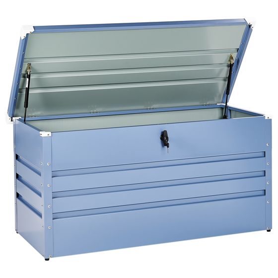 Förvaringslåda CEBROSA 132 cm 62 cm Metall Blå