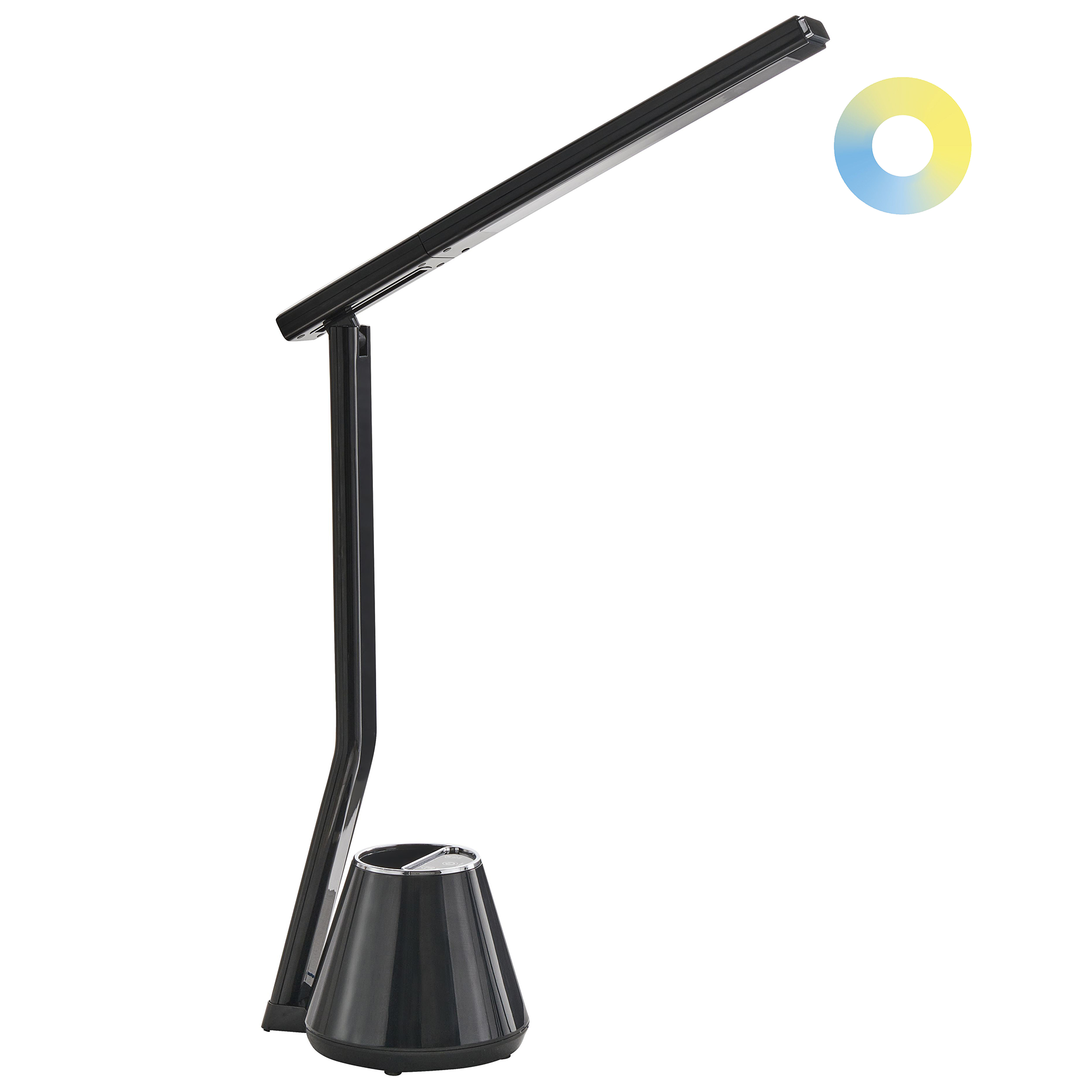 LED-skrivbordslampa DENEB med dimmer Svart