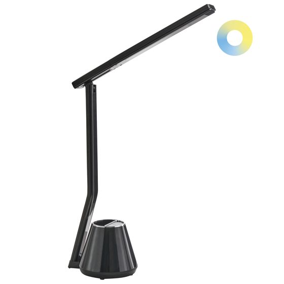 LED-skrivbordslampa DENEB med dimmer Svart