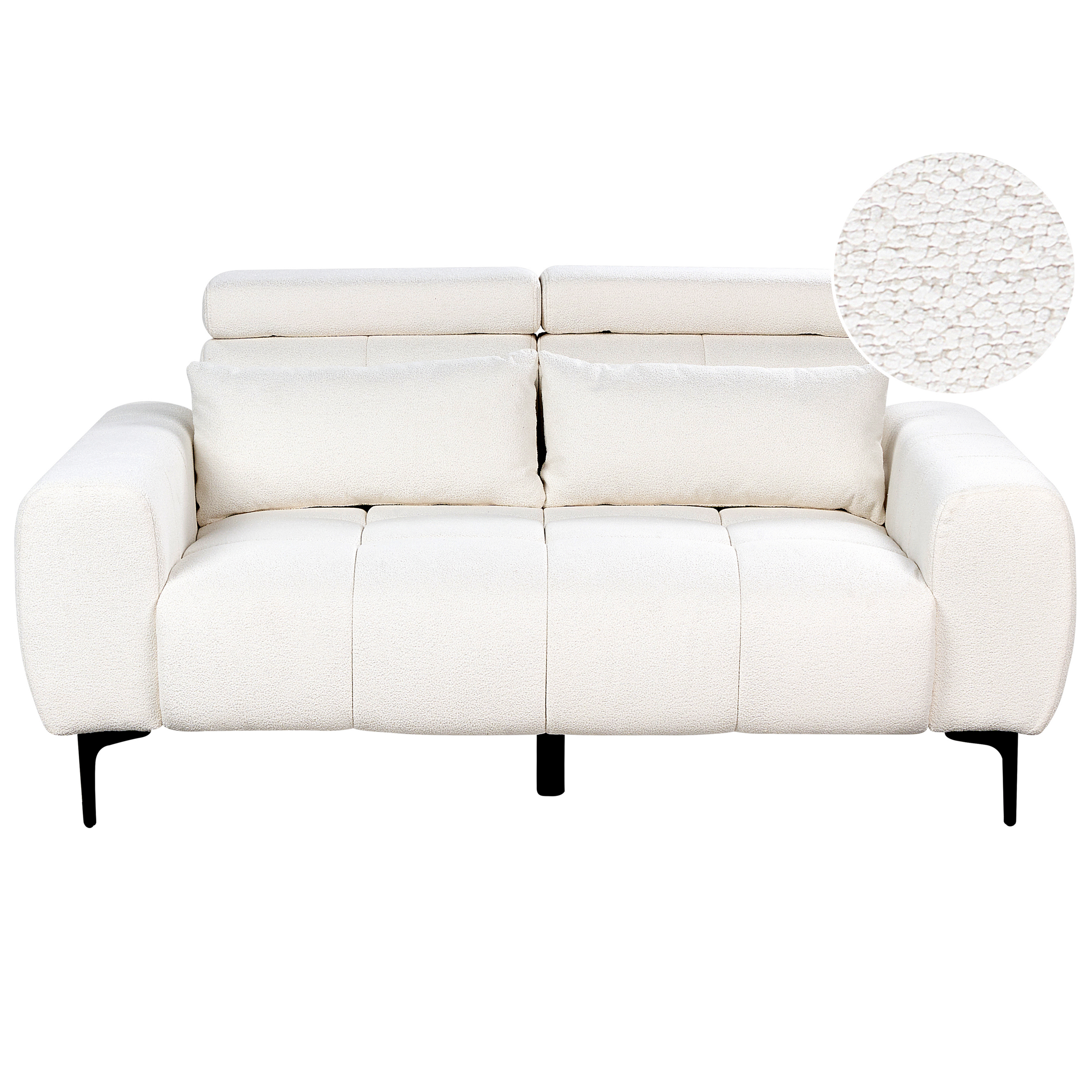 Soffa 2-sits VEGAMO Bouclé Vit