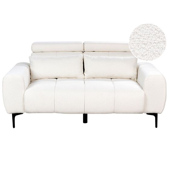 Soffa 2-sits VEGAMO Bouclé Vit