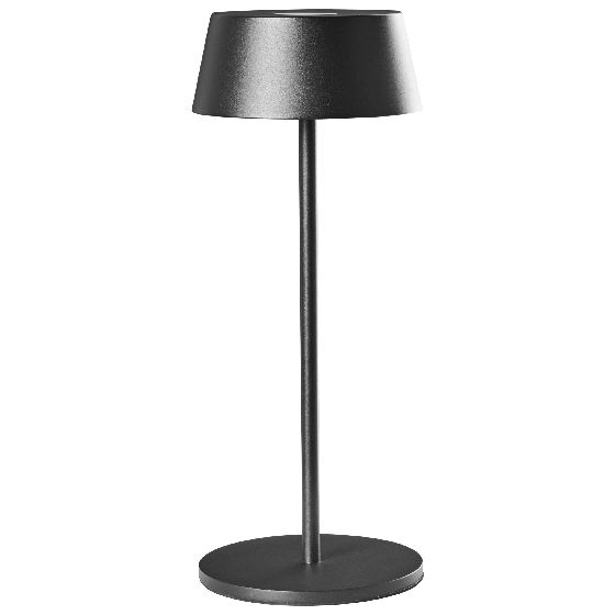 Trådlös LED-bordslampa GUDER med dimmer Metall Svart