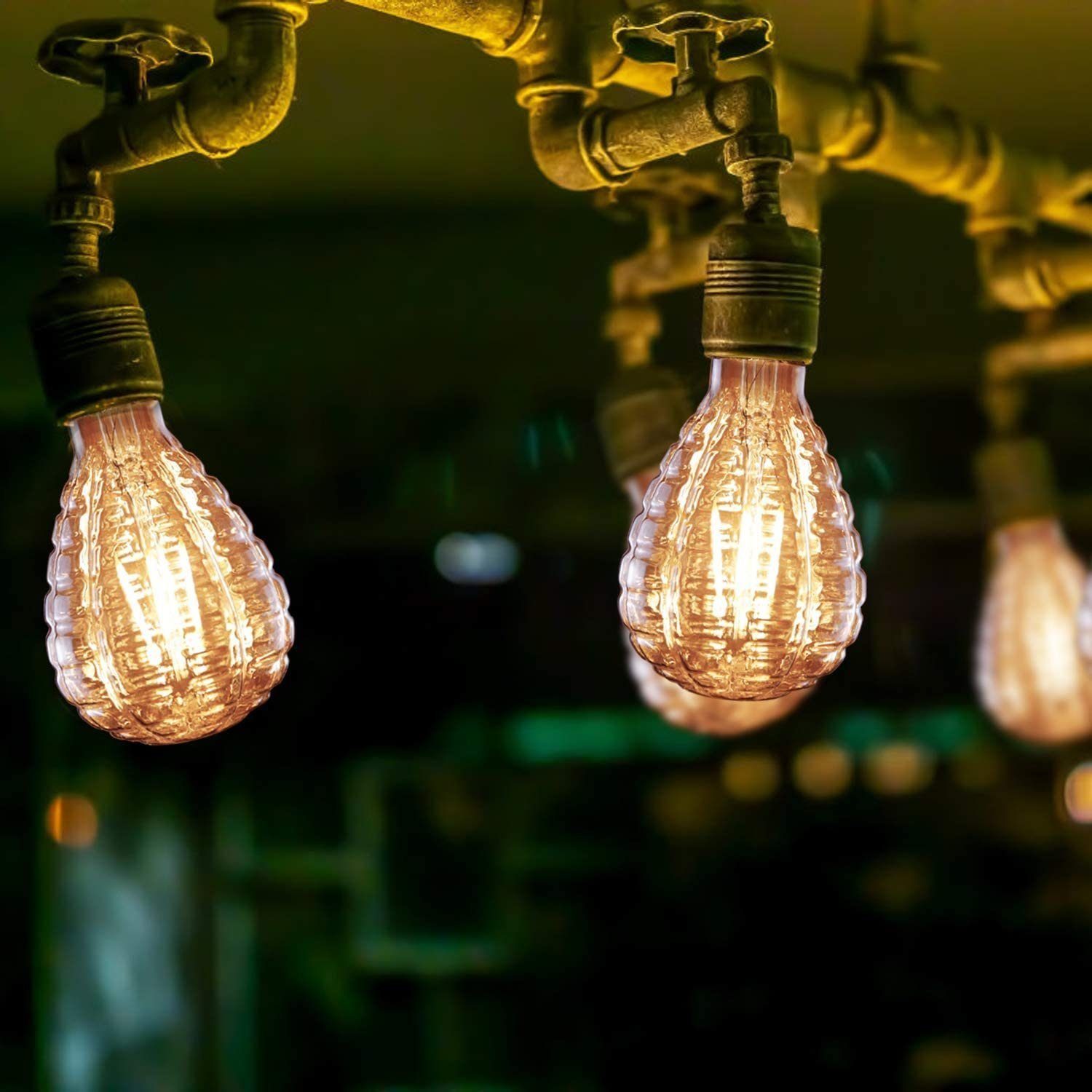 NETTLIFE E27 LED-lampa vintagelampa retro varmvit Edison-lampa glödlampa varmvit energisparlampa 4W lampa