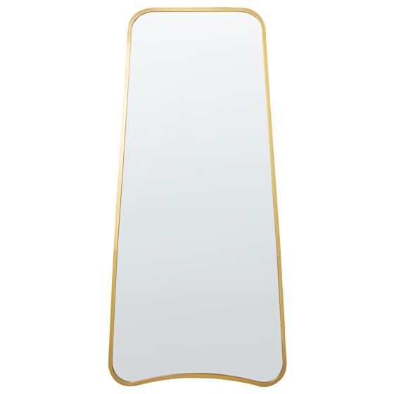 Väggspegel LEVET 58 cm 122 cm Metall Guld
