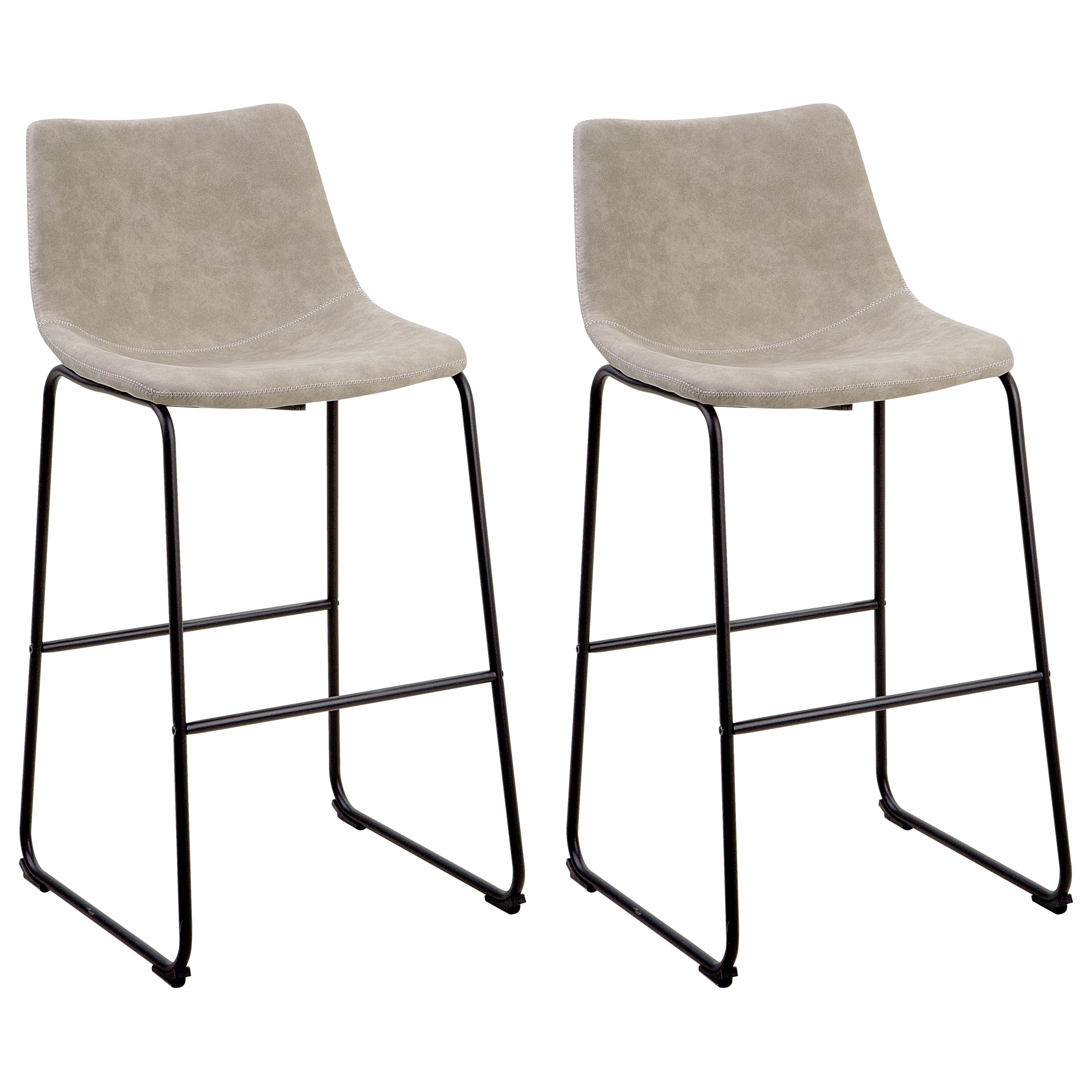 Set med 2 barstolar FRANKS Beige