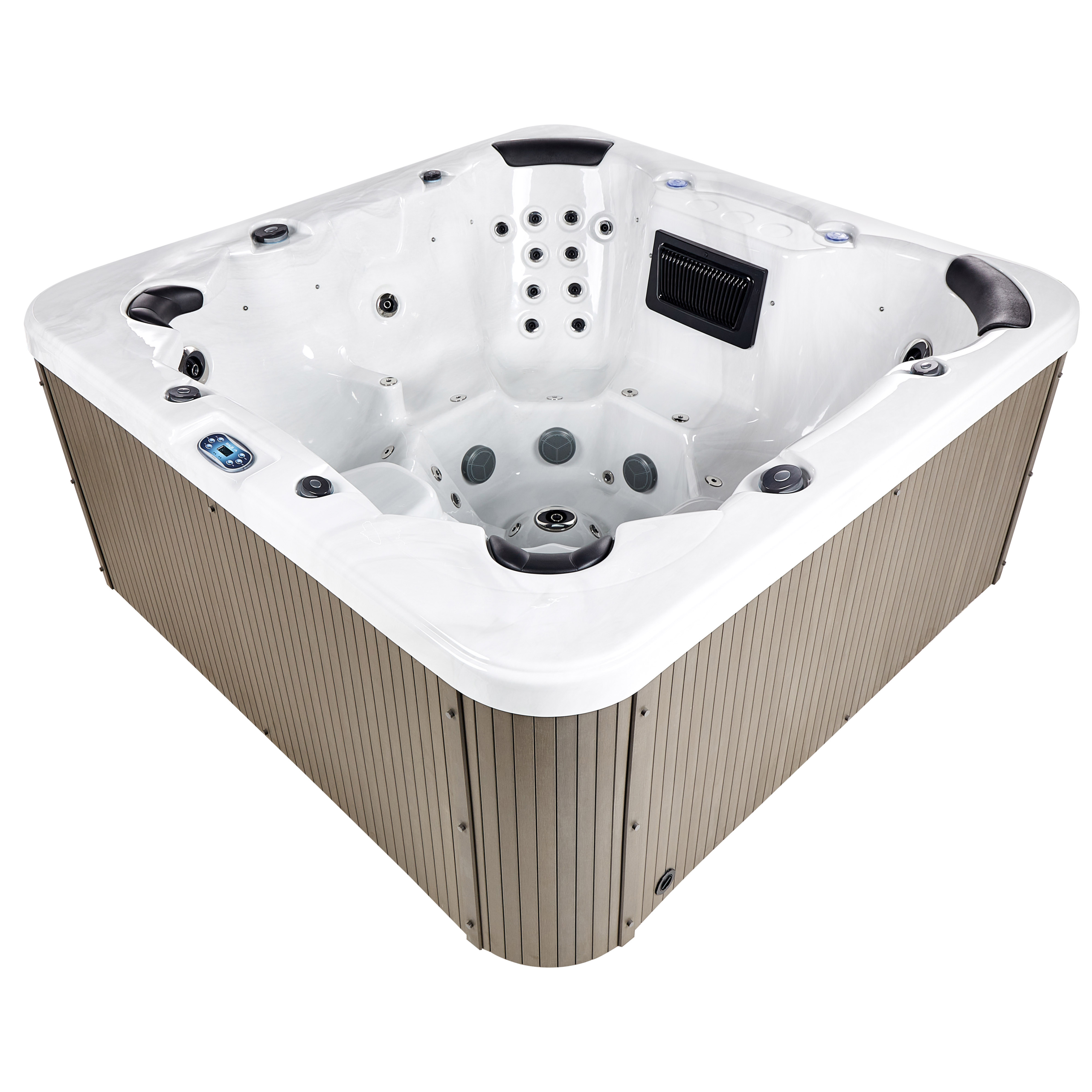 Utespa med LED VILLARRICA Vit