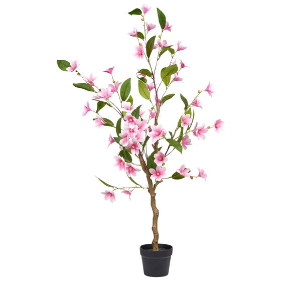 Konstgjord växt MAGNOLIA TREE 128 cm Grön