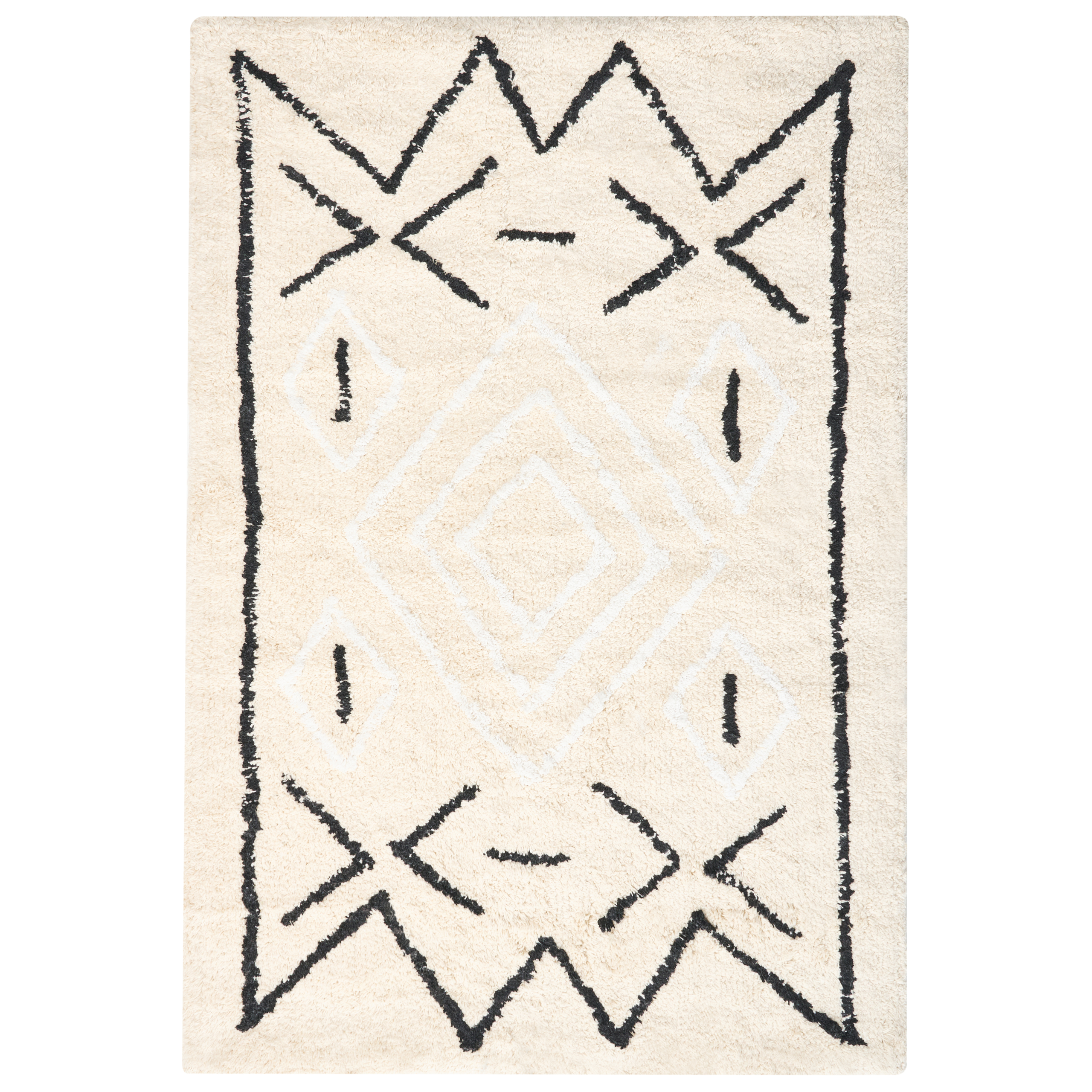 Badrumsmatta UNTLA Ljusbeige 60 x 90 cm Bomull