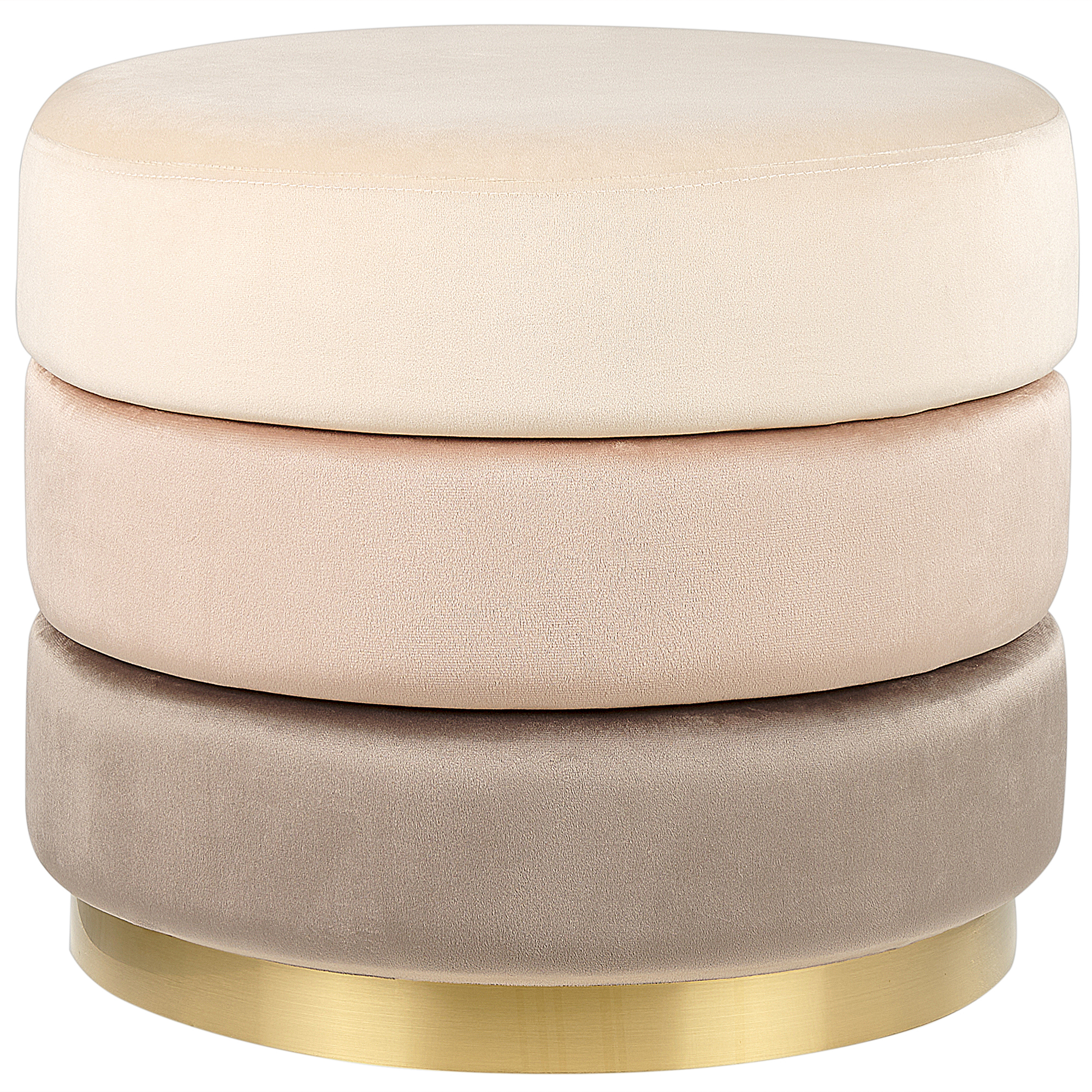Sittpuff LOUIN Sammet Beige