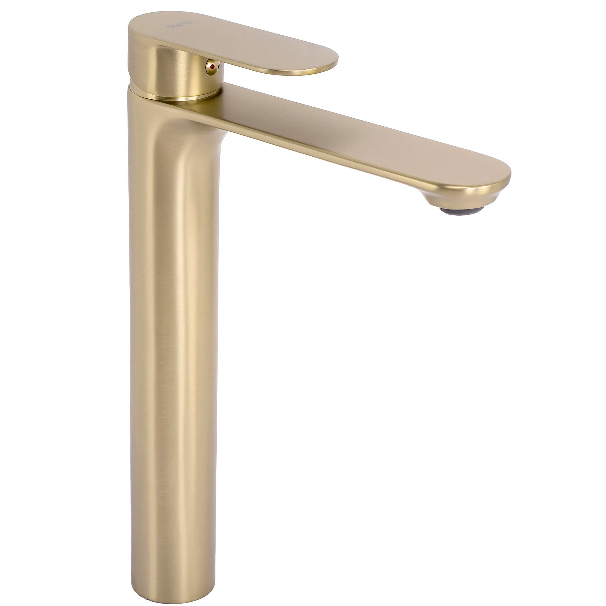 REA Tvättställsblandare drop Hög Borstat Guld, 15,5x13,5x29cm