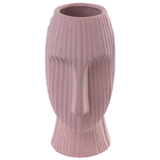 Blomvas PALLINI 24 cm Stengods Persikorosa