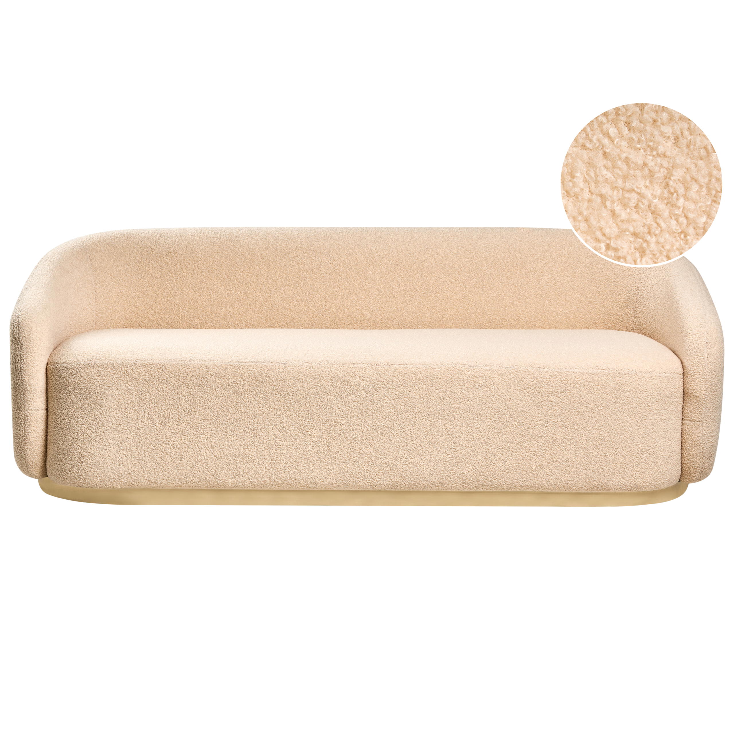 Soffa 2-sits SIPO Bouclé Beige